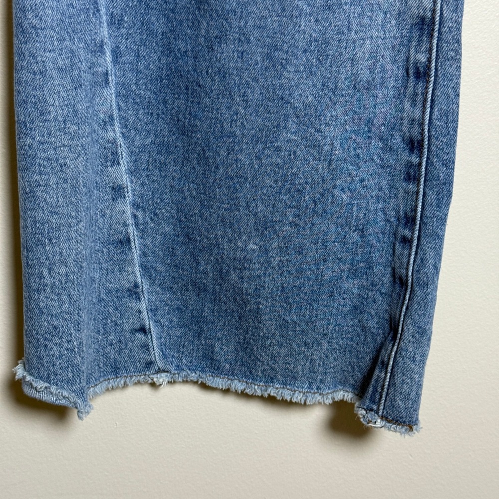 Kut from the Kloth Wide Leg Raw Hem Jeans Medium Wash KG1831MA3 Size 4 - Picture 10 of 11